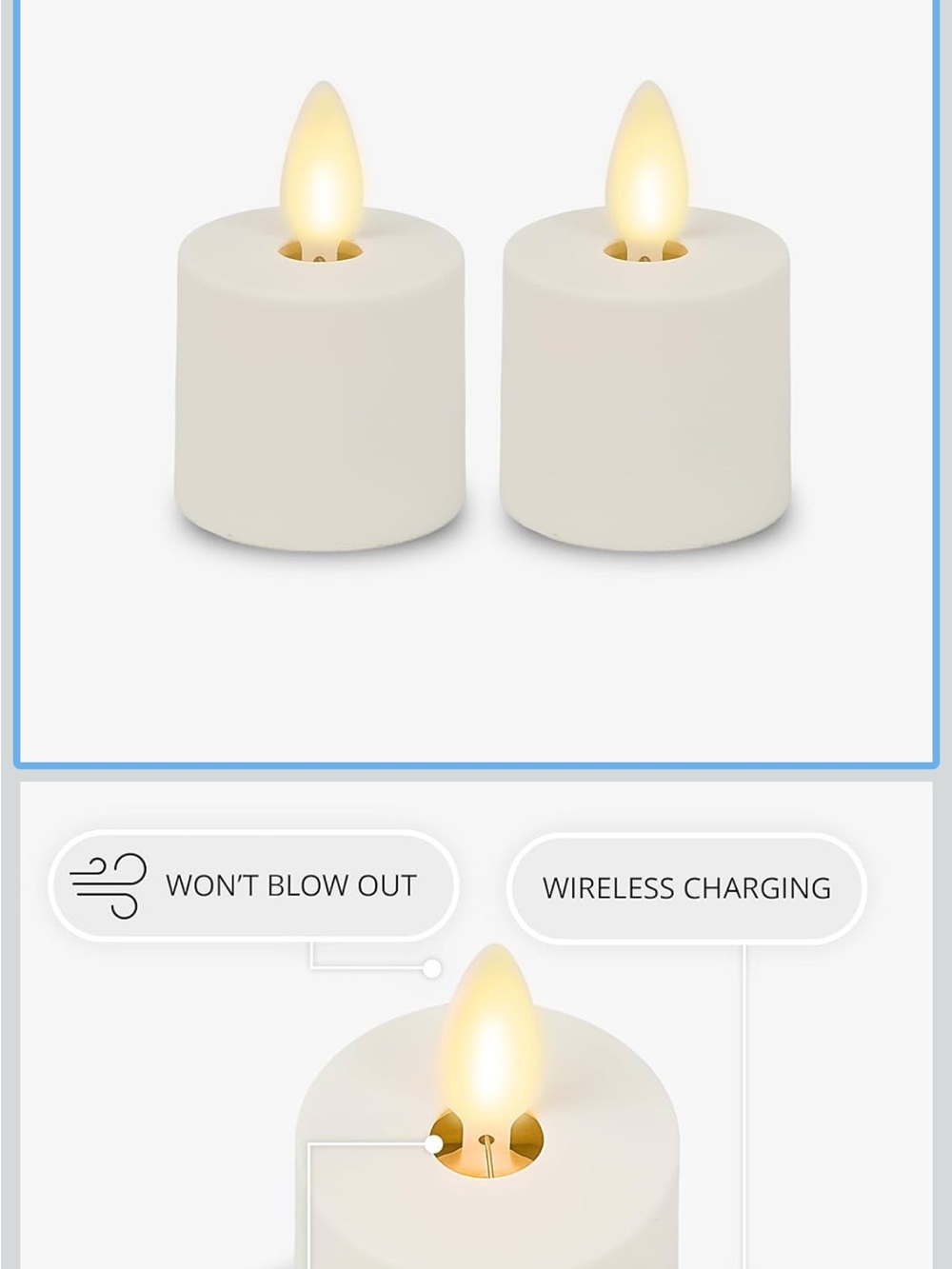 Luminara  LED Votive Candles - Cream (Set of 2)